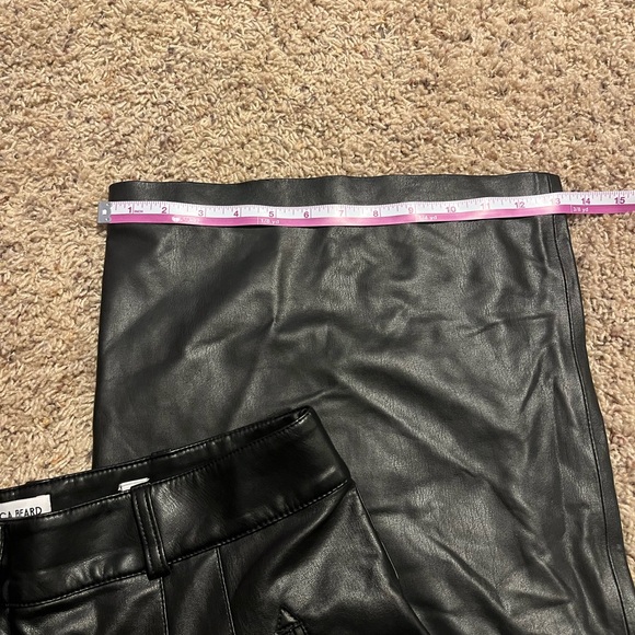 Veronica Beard Rennert Faux Vegan Leather Wide Pants Size 10 - Picture 10 of 10